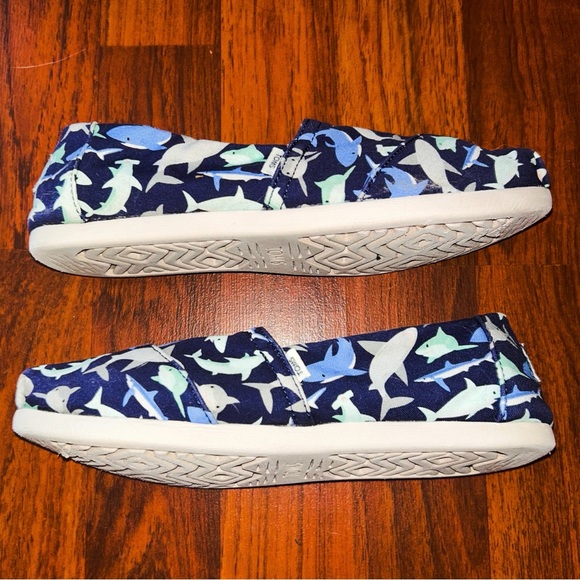 Toms Alpargata Blue Depths Shark Waters Women’s Shoes Size 6 - Picture 3 of 10